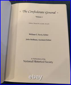 Davis Confederate General 1991 HC Complete 6 Vol Set Civil War Illustrated VG