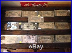 Dealers Lot Of Civil War Confederate Money 13 Notes Great deal