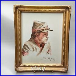 Doug Prine ARA Original Civil War Confederate Soldier Watercolor Painting Signed