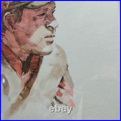 Doug Prine ARA Original Civil War Confederate Soldier Watercolor Painting Signed