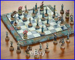 Dragon Crest Civil War Chess Set, Union vs Confederate Theme