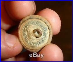 Dug CIVIL WAR LOUISIANA State Seal CSA Pelican button confederate LA7 Horstmann