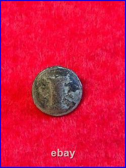 Dug Civil War Confederate Infantry Button-Rare Casting Flaw-NO SHANK HOLE