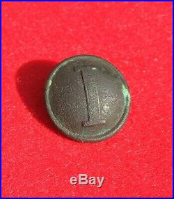 Dug Civil War Confederate Lined Infantry Button Relic CS Siege Lines Petersburg