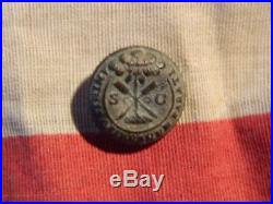 Dug Civil War Confederate SOUTH CAROLINA cuff Button BATTLE OF GETTYSBURG Relic