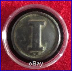 Dug Civil War Relic Confederate Infantry Button! Rare C Rowley Backmark