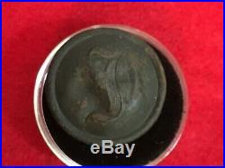 Dug Civil War Relic Confederate William Byrd Infantry Button-RARE