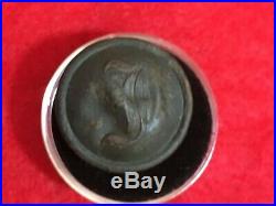 Dug Civil War Relic Confederate William Byrd Infantry Button-RARE