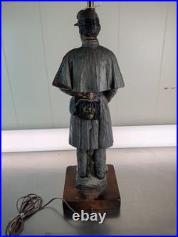 Dunning Industries Inc Civil War Union and Confederate Soldier Table Lamps