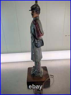 Dunning Industries Inc Civil War Union and Confederate Soldier Table Lamps