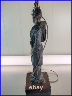 Dunning Industries Inc Civil War Union and Confederate Soldier Table Lamps