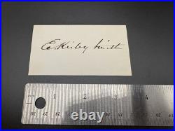 Edmund Kirby Smith Civil War General Autograph Signed Cut Confederate Mexican