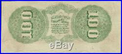 Ef 1862 $100 Dollar Bill CIVIL War Confederate States Currency Note Better T-49