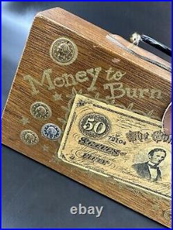 Enid Collins Box Bag Money to Burn Confederate Money design 1962