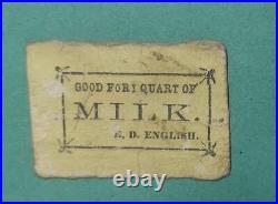 Exceedingly Rare Pensacola, Florida Civil War Confederate Ration Ticket Klein MS