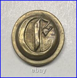 Extremely Rare Confederate Local Engineers Civil War Coat Button