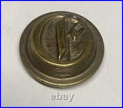 Extremely Rare Confederate Local Engineers Civil War Coat Button