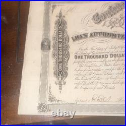Feb 17th 1864 $1000 2nd Series Confederate States of America Civil War Bond