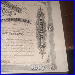 Feb 17th 1864 $1000 2nd Series Confederate States of America Civil War Bond