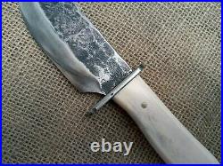 Forged Bowie Confederate CIVIL War Fight Knife Cowboy Montain Man Edc Hunter