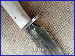 Forged Bowie Confederate CIVIL War Fight Knife Cowboy Montain Man Edc Hunter