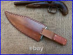 Forged Bowie Confederate CIVIL War Fight Knife Cowboy Montain Man Sheffield Edc