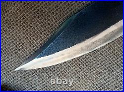 Forged Bowie Confederate CIVIL War Fight Knife Cowboy Montain Man Sheffield Edc