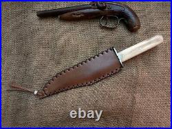 Forged Sheffield Bowie Confederate CIVIL War Combat Knife Cowboy Montain Man