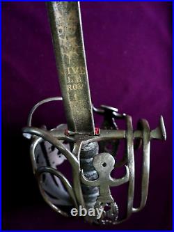 French Indian War Revolutionary War Scottish Garde Ecoissaise Officer Sword 1730