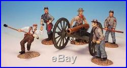 Frontline American Civil War Confederate Cannon with 5 Crew Firing ACG1 Artillery