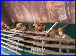 Frontline Figures American Civil war Confederate Infantry Climbing over Fence