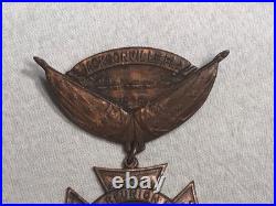 G276- 1914 United Confederate Vet 24th Ann. Reunion Civil War Medal Jacksonville