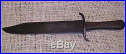 GREAT IDENTIFIED CIVIL WAR CONFEDERATE BOWIE KNIFE-8TH TEXAS CAVALRY-ANTIQUE