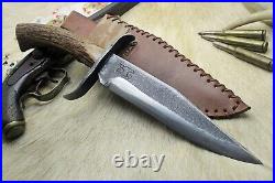 Gaucho Knife Bowie Frontier Mountain Man Cowboy CIVIL War Confederate Forged Edc