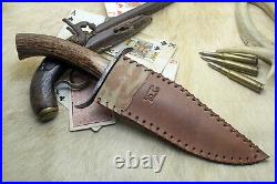 Gaucho Knife Bowie Frontier Mountain Man Cowboy CIVIL War Confederate Forged Edc