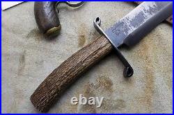 Gaucho Knife Bowie Frontier Mountain Man Cowboy CIVIL War Confederate Forged Edc