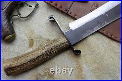 Gaucho Knife Bowie Frontier Mountain Man Cowboy CIVIL War Confederate Forged Edc