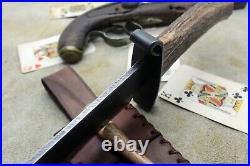 Gaucho Knife Bowie Frontier Mountain Man Cowboy CIVIL War Confederate Forged Edc