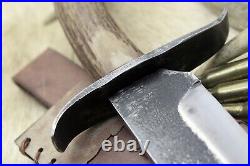 Gaucho Knife Bowie Frontier Mountain Man Cowboy CIVIL War Confederate Forged Edc