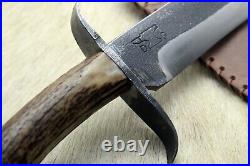 Gaucho Knife Bowie Frontier Mountain Man Cowboy CIVIL War Confederate Forged Edc