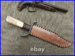 Gaucho Knife Forged Bowie Confederate CIVIL War Combat Cowboy Montain Man