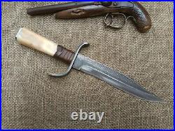 Gaucho Knife Forged Bowie Confederate CIVIL War Combat Cowboy Montain Man