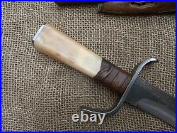 Gaucho Knife Forged Bowie Confederate CIVIL War Combat Cowboy Montain Man