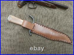 Gaucho Knife Forged Bowie Confederate CIVIL War Combat Cowboy Montain Man