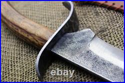 Gaucho Knife Frontier Mountain Man Cowboy CIVIL War Confederate Rustic Forged