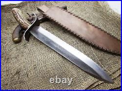 Gaucho Knife S Guard Bowie CIVIL War South Confederate Soldier Fight Combat Edc