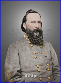 Gen James Longstreet Confederate CSA Uniform Civil War Color Photo i10006