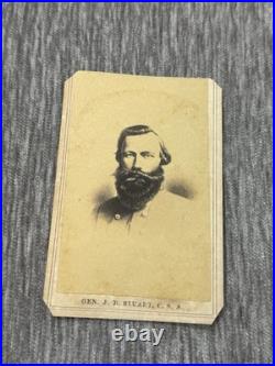 General J. B. Jeb Stuart Civil War Confederate CDV Photo Soldier