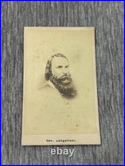 General James Longstreet Civil War Confederate CDV Photo Soldier CSA Portrait