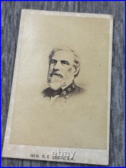 General Robert E Lee Civil War Confederate CDV Photo US Military History